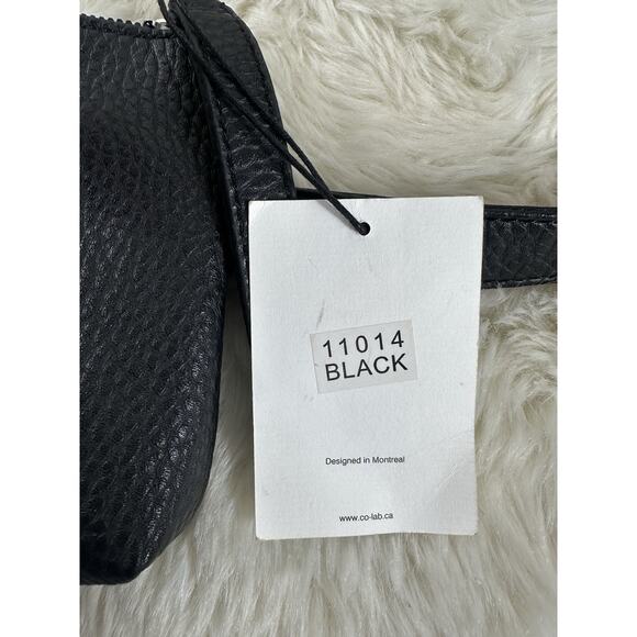 Co-lab by‎ Christopher Kon Belt Bag Black Vegan Leather NEW - Picture 3 of 10